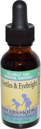 Nettle & Eyebright, 1 fl oz (30 ml) by Herbs for Kids-Hälsa, Allergier, Allergi, Örter, Nässlor Stinging, Näsrot