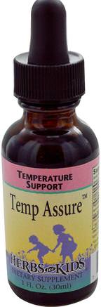 Temp Assure, 1 fl oz (30 ml) by Herbs for Kids-Hälsa, Kompletterar Barn