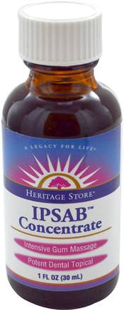 IPSAB Concentrate, Gum Treatment, 1 oz (30 ml) by Heritage Stores-Bad, Skönhet, Muntlig Tandvård, Munvatten