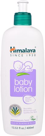 Baby Lotion, Oils of Almond & Olive, 13.53 fl oz (400 ml) by Himalaya Herbal Healthcare-Hälsa, Hud, Body Lotion, Baby Lotion