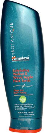 Botanique, Exfoliating Walnut & Wood Apple Face Scrub, 5.07 fl oz (150ml) by Himalaya Herbal Healthcare-Skönhet, Ansiktsvård, Ansiktsrengöring, Himalaya Botanique