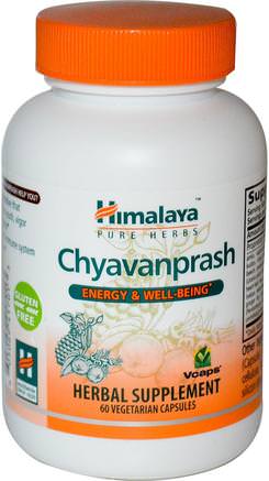 Chyavanprash, 60 Veggie Caps by Himalaya Herbal Healthcare-Örter, Ayurveda Ayurvediska Örter, Chyavanprash