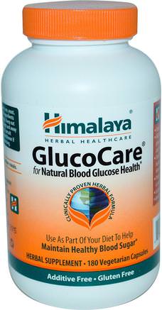 GlucoCare, 180 Veggie Caps by Himalaya Herbal Healthcare-Hälsa, Blodsocker