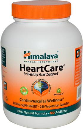 HeartCare, 240 Veggie Caps by Himalaya Herbal Healthcare-Hälsa, Hjärtkardiovaskulär Hälsa, Hjärtstöd