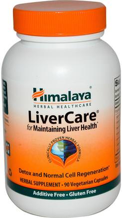 Liver Care, 90 Vegetarian Capsules by Himalaya Herbal Healthcare-Hälsa, Leverstöd