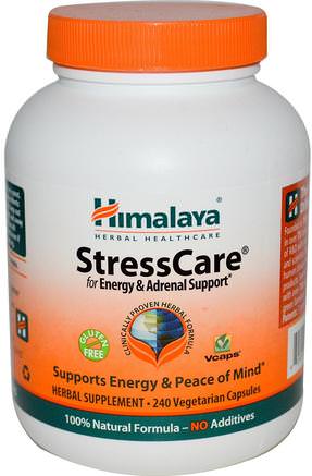 StressCare, 240 Vegetarian Capsules by Himalaya Herbal Healthcare-Kosttillskott, Binjur, Anti-Åldrande
