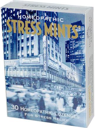 Stress Mints, 30 Homeopathic Lozenges by Historical Remedies-Hälsa, Anti Stress