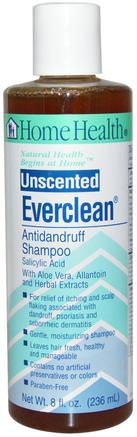 Everclean, Antidandruff Shampoo, Unscented, 8 fl oz (236 ml) by Home Health-Bad, Skönhet, Psoriasis Och Eksem, Schampo