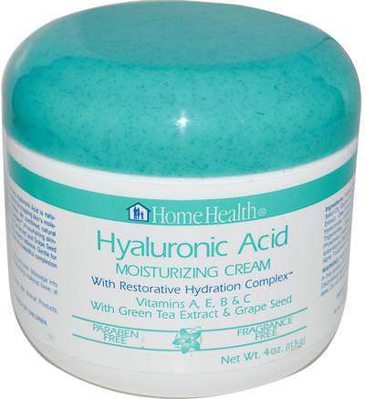 Hyaluronic Acid, Moisturizing Cream with Restorative Hydration Complex, 4 oz (113 g) by Home Health-Skönhet, Anti-Åldrande, Hyaluronsyra, Hyaluronsyrahud