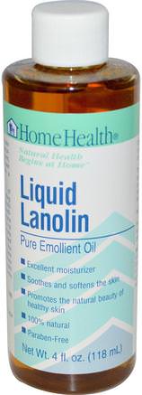 Liquid Lanolin, 4 fl oz (118 ml) by Home Health-Hälsa, Hud, Lanolinolja, Massageolja