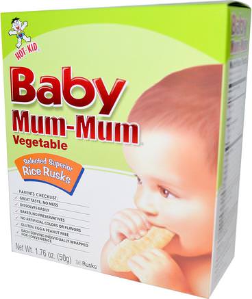 Baby Mum-Mum Vegetable Rice Rusks, 24 Rusks, 1.76 oz (50 g) by Hot Kid-Barns Hälsa, Barn Mat, Baby Matning, Mat