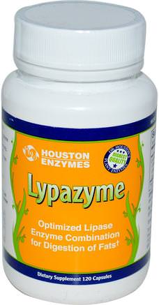 Lypazyme, 120 Capsules by Houston Enzymes-Kosttillskott, Matsmältningsenzymer