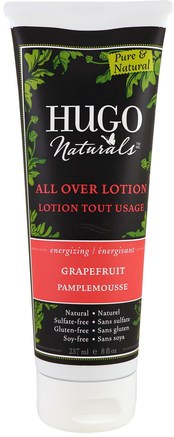 All Over Lotion, Grapefruit, 8 fl oz (237 ml) by Hugo Naturals-Bad, Skönhet, Body Lotion