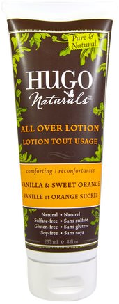 All Over Lotion, Vanilla & Sweet Orange, 8 fl oz (237 ml) by Hugo Naturals-Bad, Skönhet, Body Lotion