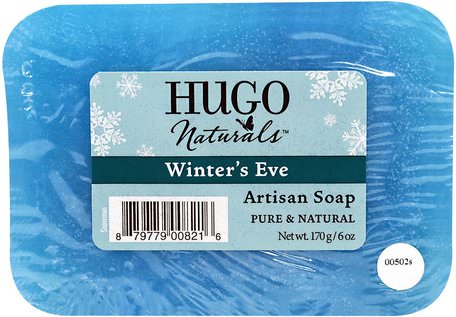 Artisan Soap Bar, Snowman Winters Eve, 6 oz (170 g) by Hugo Naturals-Bad, Skönhet, Presentuppsättningar, Hudvård