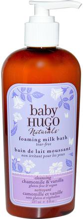 Baby, Foaming Milk Bath, Chamomile & Vanilla, 8 fl oz (237 ml) by Hugo Naturals-Barnens Hälsa, Barnbad