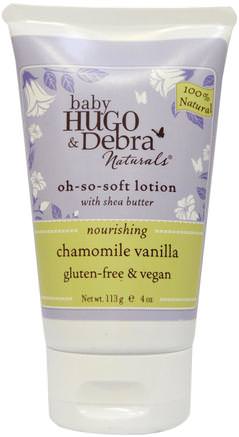 Baby, Oh-So-Soft Lotion with Shea Butter, Chamomile & Vanilla, 4 oz (113 ml) by Hugo Naturals-Bad, Skönhet, Body Lotion