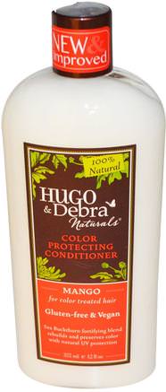 Color Protecting Conditioner, Mango, 12 fl oz (355 ml) by Hugo Naturals-Bad, Skönhet, Hår, Hårbotten, Schampo, Balsam, Balsam