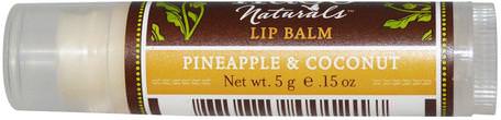 Lip Balm, Pineapple & Coconut, 0.15 oz (5 g) by Hugo Naturals-Bad, Skönhet, Läppvård, Läppbalsam