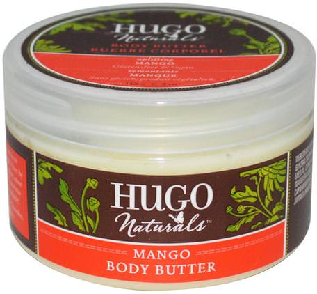 Mango Body Butter, 4 oz (113 g) by Hugo Naturals-Hälsa, Hud, Kroppsbrännare