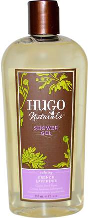 Shower Gel, French Lavender, 12 fl oz (355 ml) by Hugo Naturals-Bad, Skönhet, Duschgel