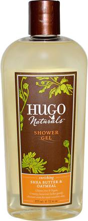 Shower Gel, Shea Butter & Oatmeal, 12 fl oz (355 ml) by Hugo Naturals-Bad, Skönhet, Duschgel
