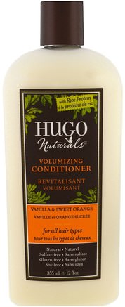 Volumizing Conditioner, Vanilla & Sweet Orange, 12 fl oz (355 ml) by Hugo Naturals-Bad, Skönhet, Hår, Hårbotten, Schampo, Balsam, Balsam