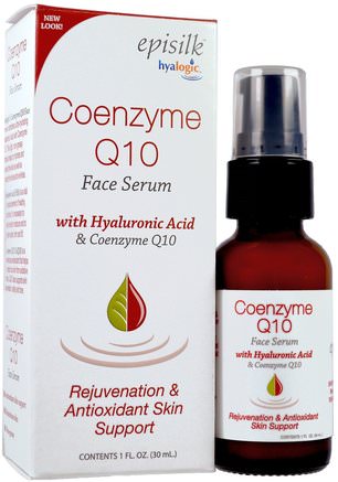 Coenzyme Q10 Face Serum, 1 fl oz (30 ml) by Hyalogic Episilk-Hälsa, Hudserum, Skönhet, Hyaluronsyrahud