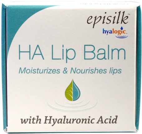 HA Lip Balm with Hyaluronic Acid, 1/2 fl oz (14 g) by Hyalogic Episilk-Skönhet, Hyaluronsyra Hud, Ansiktsvård, Hudtyp Anti-Aging Hud