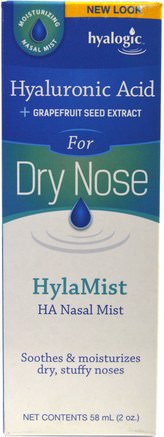 2 oz (58 ml) by Hyalogic HylaMist HA Nasal Spray-Skönhet, Anti-Åldrande, Hyaluronsyra