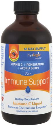 Immune C Liquid, Berry Flavored Liquid, 8 fl oz (236 ml) by Hyalogic Immune Support-Hälsa, Kall Influensa Och Virus, Immunförsvar