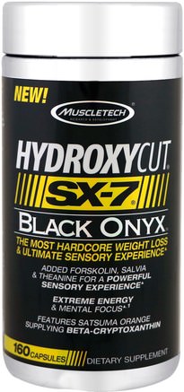 Extreme Energy, SX-7, Black Onyx, 160 Capsules by Hydroxycut-Hälsa, Kost, Viktminskning, Fettbrännare