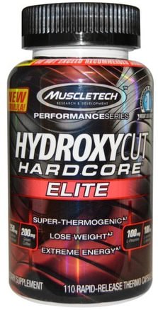 Hardcore Elite, 110 Rapid-Release Thermo Caps by Hydroxycut-Hälsa, Kost