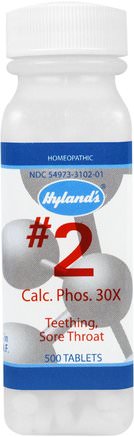 #2, Calc. Phos. 30X, 500 Tablets by Hylands-Hälsa, Kall Influensa Och Viral, Halsvårdspray, Barns Hälsa, Barnsjukdomar