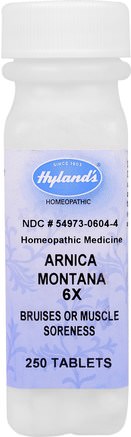 Arnica Montana 6X, Bruises & Muscle Soreness, 250 Tablets by Hylands-Örter, Arnica Montana
