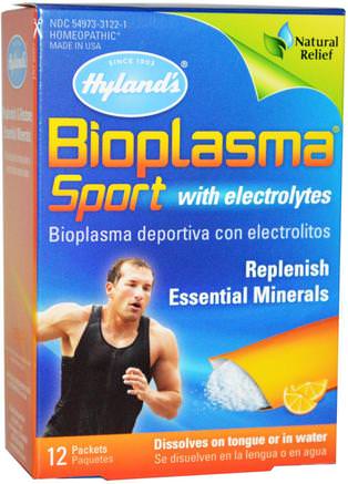 Bioplasma Sport with Electrolytes, Citrus Flavor, 12 Packets by Hylands-Sport, Elektrolytdryckpåfyllning, Homeopati