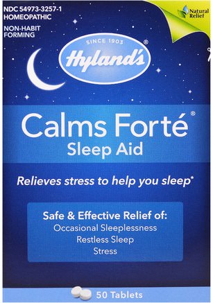 Calms Fort, Sleep Aid, 50 Tablets by Hylands-Kosttillskott, Homeopati, Sömn
