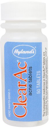 ClearAc, 50 Tablets by Hylands-Hälsa, Akne