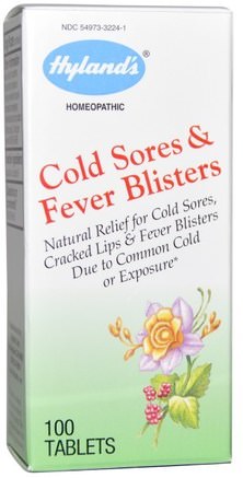 Cold Sores & Fever Blisters, 100 Tablets by Hylands-Hälsa, Herpes, Kalla Ömma Produkter