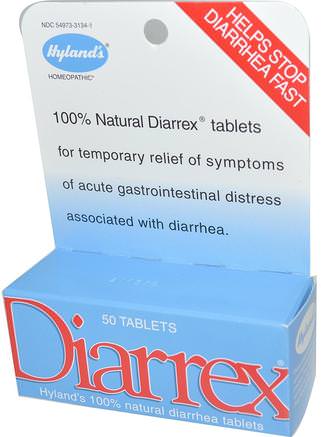 Diarrex, 50 Tablets by Hylands-Hälsa, Diarré