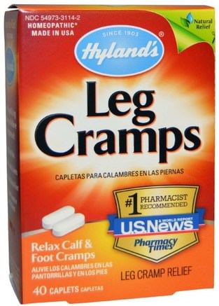 Leg Cramps, 40 Caplets by Hylands-Hälsa, Anti Smärta