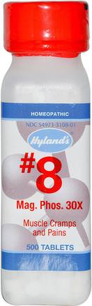 Mag. Phos 30X, 500 Tablets by Hylands-Kosttillskott, Homeopati, Hälsa