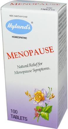 Menopause, 100 Tablets by Hylands-Hälsa, Kvinnor, Klimakteriet, Kosttillskott, Homeopati Kvinnor