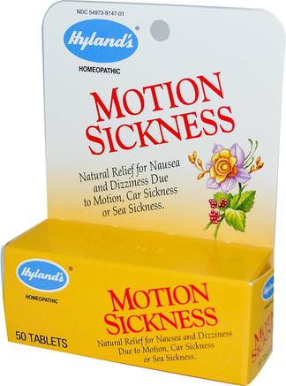 Motion Sickness, 50 Tablets by Hylands-Hälsa, Illamående Lättnad