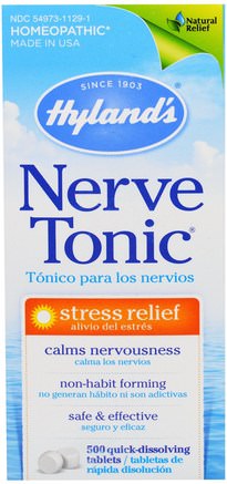 Nerve Tonic, 500 Tablets by Hylands-Kosttillskott, Homeopati, Hälsa, Anti Stress