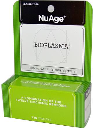 NuAge, Bioplasma, 125 Tablets by Hylands-Hälsa