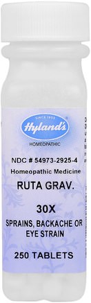 Ruta Grav. 30X, 250 Tablets by Hylands-Hälsa, Anti Smärta