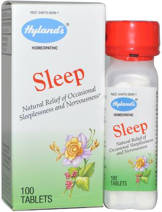 Sleep, 100 Tablets by Hylands-Kosttillskott, Homeopati, Sömn