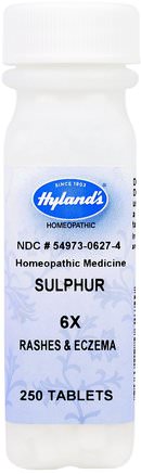 Sulphur 6X, 250 Tablets by Hylands-Sverige