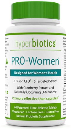 PRO-Women, 5 Billion CFU, 60 Time-Release Tablets by Hyperbiotics-Hälsa, Kvinnor, Probiotika